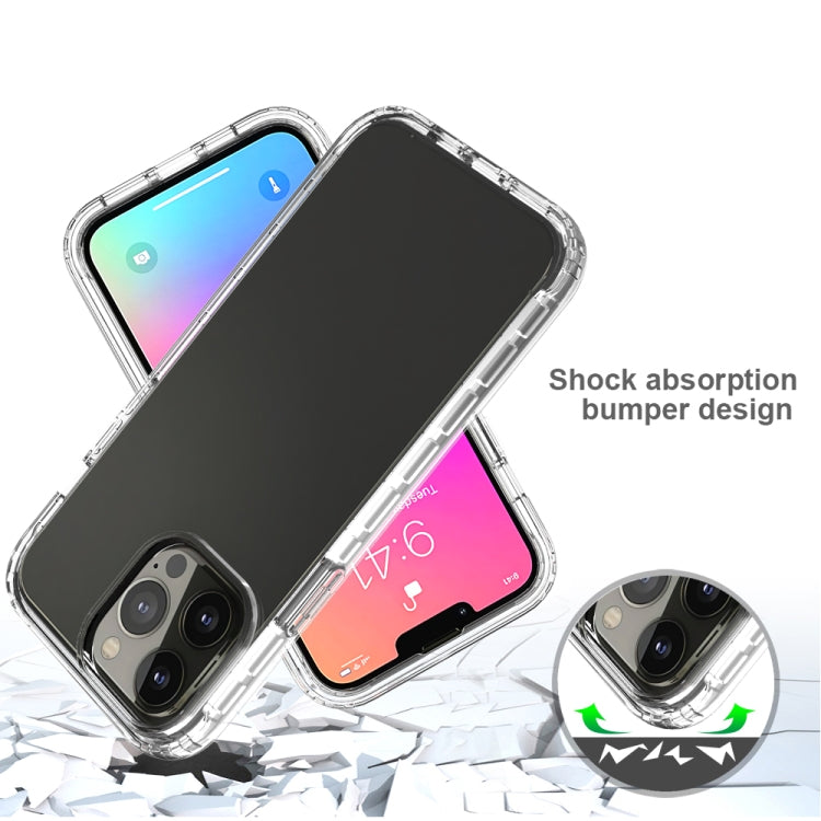 For iPhone 13 Pro Max Shockproof High Transparency Two-color Gradual Change PC+TPU Candy Colors Protective Case