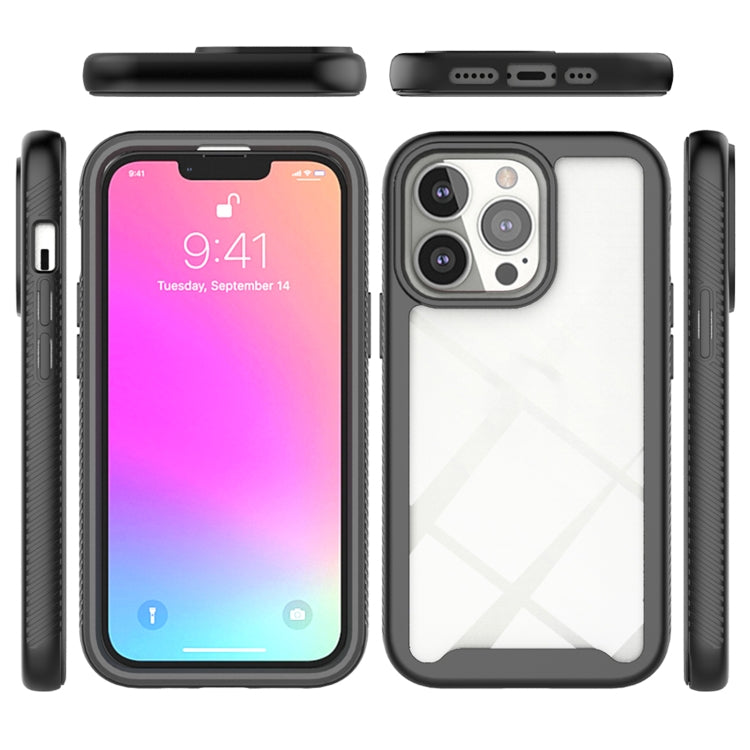 For iPhone 13 Pro Starry Sky Solid Color Series Shockproof PC + TPU Protective Case