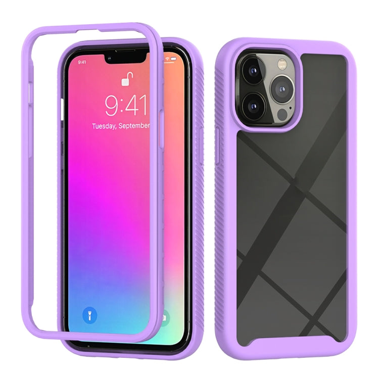 For iPhone 13 Pro Max Starry Sky Solid Color Series Shockproof PC + TPU Protective Case