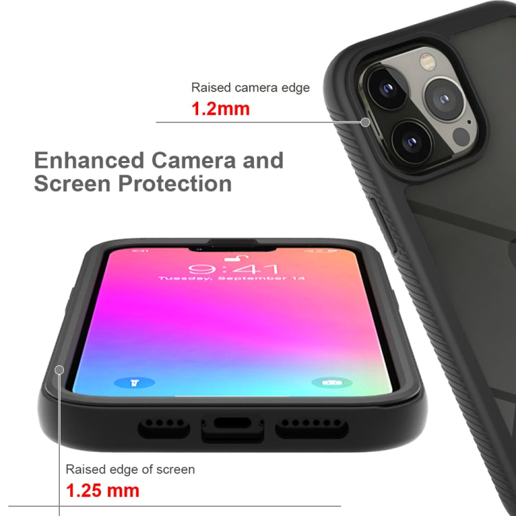 For iPhone 13 Pro Max Starry Sky Solid Color Series Shockproof PC + TPU Protective Case