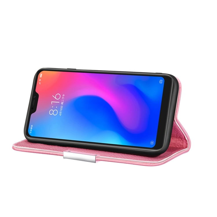 For Xiaomi Redmi 6 Pro Litchi Texture Horizontal Flip Leather Case with Holder & Card Slots