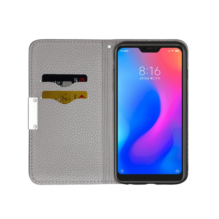 For Xiaomi Redmi Note 6 Pro Litchi Texture Horizontal Flip Leather Case with Holder & Card Slots