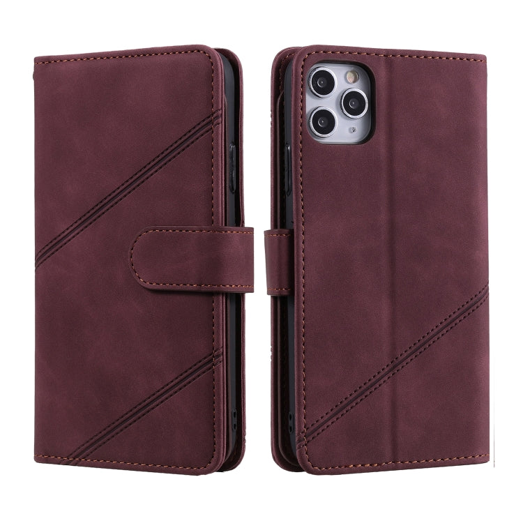 For iPhone 11 Skin Feel Business Horizontal Flip PU Leather Case with Holder & Multi-Card Slots & Wallet & Lanyard & Photo Frame