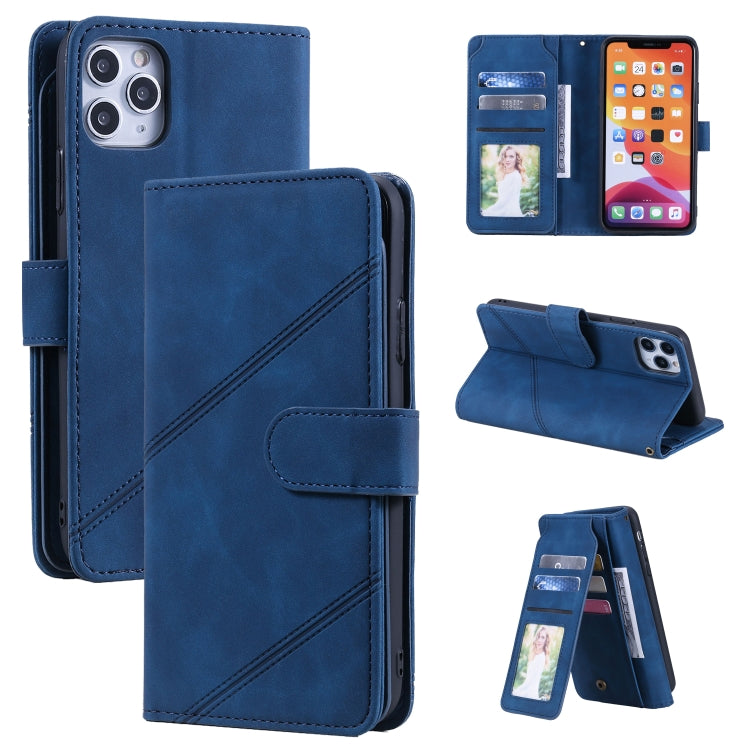 For iPhone 11 Skin Feel Business Horizontal Flip PU Leather Case with Holder & Multi-Card Slots & Wallet & Lanyard & Photo Frame