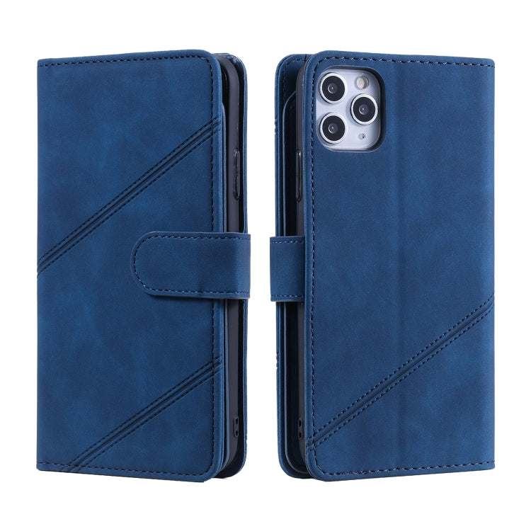 For iPhone 11 Skin Feel Business Horizontal Flip PU Leather Case with Holder & Multi-Card Slots & Wallet & Lanyard & Photo Frame
