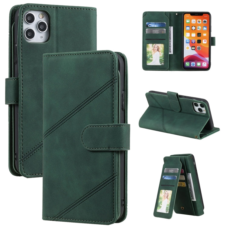 For iPhone 11 Skin Feel Business Horizontal Flip PU Leather Case with Holder & Multi-Card Slots & Wallet & Lanyard & Photo Frame