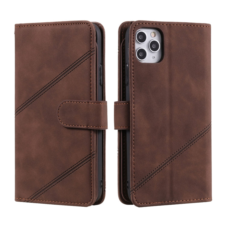 For iPhone 11 Pro Skin Feel Business Horizontal Flip PU Leather Case with Holder & Multi-Card Slots & Wallet & Lanyard & Photo Frame