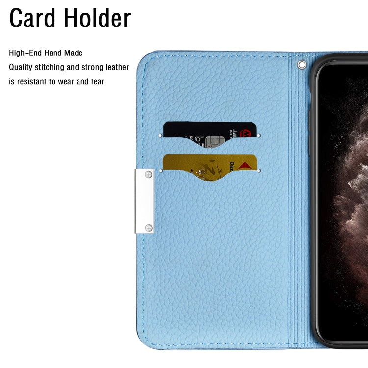 For iPhone 13 Pro Litchi Texture Horizontal Flip Leather Case with Holder & Card Slots