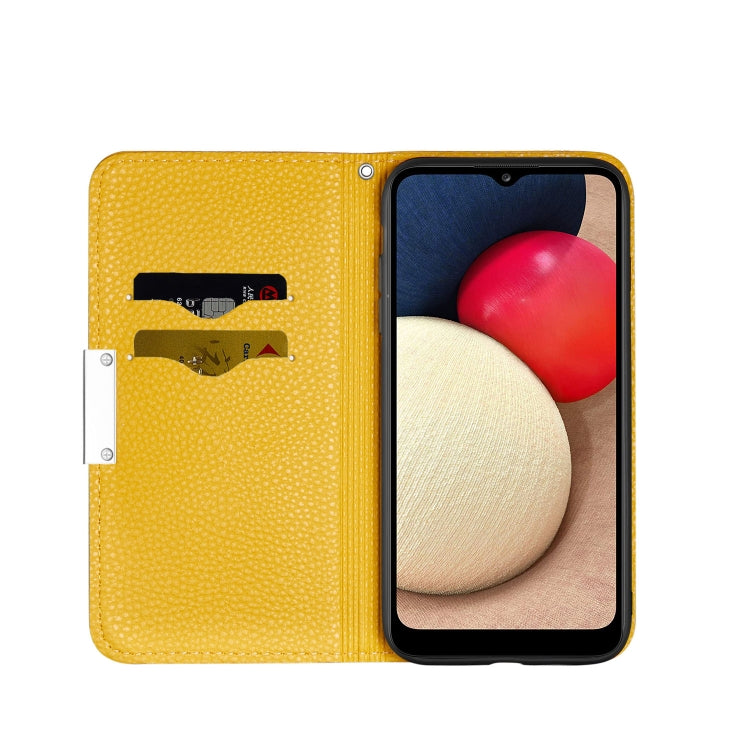 For Samsung Galaxy A03s(164mm) Litchi Texture Horizontal Flip Leather Case with Holder & Card Slots