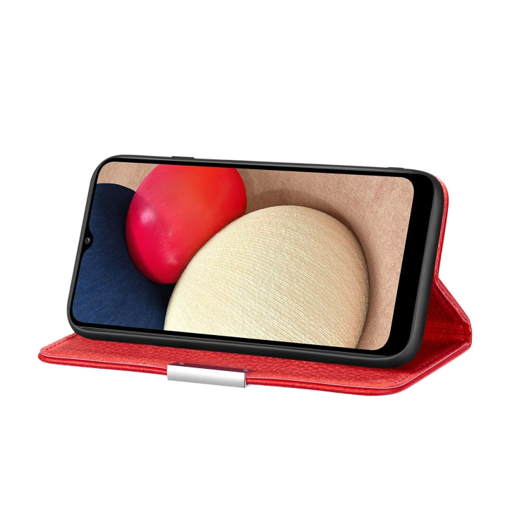 For Samsung Galaxy A03s(164mm) Litchi Texture Horizontal Flip Leather Case with Holder & Card Slots