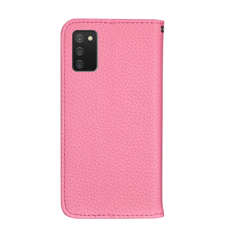 For Samsung Galaxy A03s(164mm) Litchi Texture Horizontal Flip Leather Case with Holder & Card Slots