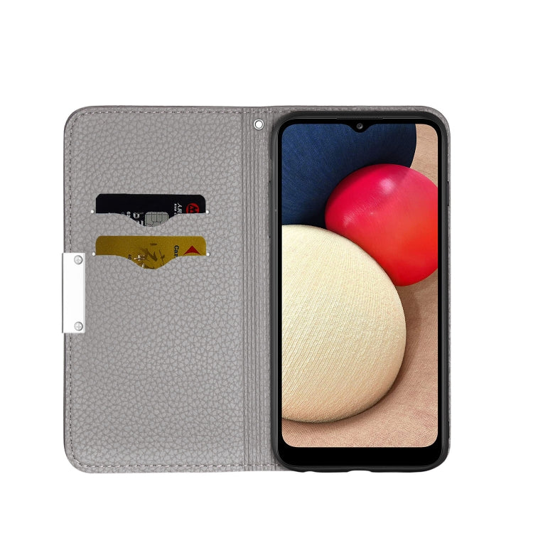 For Samsung Galaxy A03s(164mm) Litchi Texture Horizontal Flip Leather Case with Holder & Card Slots