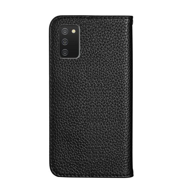 For Samsung Galaxy A03s(164mm) Litchi Texture Horizontal Flip Leather Case with Holder & Card Slots