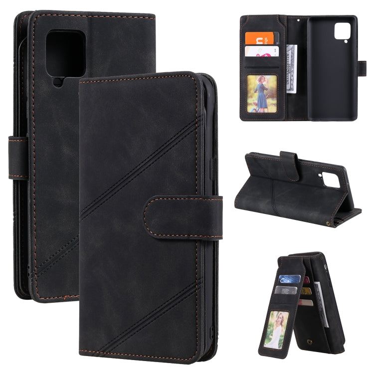 For Samsung Galaxy A42 5G Skin Feel Business Horizontal Flip PU Leather Case with Holder & Multi-Card Slots & Wallet & Lanyard & Photo Frame