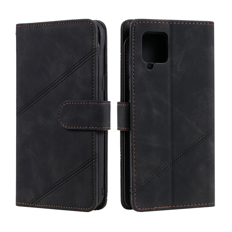 For Samsung Galaxy A42 5G Skin Feel Business Horizontal Flip PU Leather Case with Holder & Multi-Card Slots & Wallet & Lanyard & Photo Frame