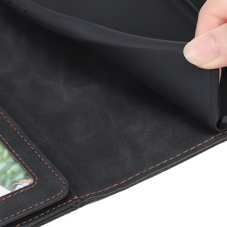 For Samsung Galaxy A42 5G Skin Feel Business Horizontal Flip PU Leather Case with Holder & Multi-Card Slots & Wallet & Lanyard & Photo Frame