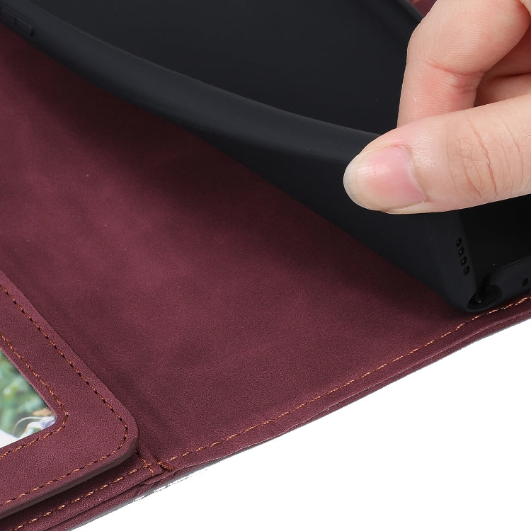 For Samsung Galaxy A42 5G Skin Feel Business Horizontal Flip PU Leather Case with Holder & Multi-Card Slots & Wallet & Lanyard & Photo Frame