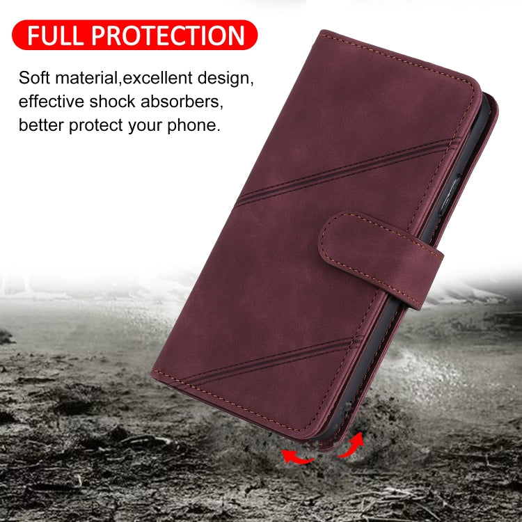 For Samsung Galaxy A42 5G Skin Feel Business Horizontal Flip PU Leather Case with Holder & Multi-Card Slots & Wallet & Lanyard & Photo Frame