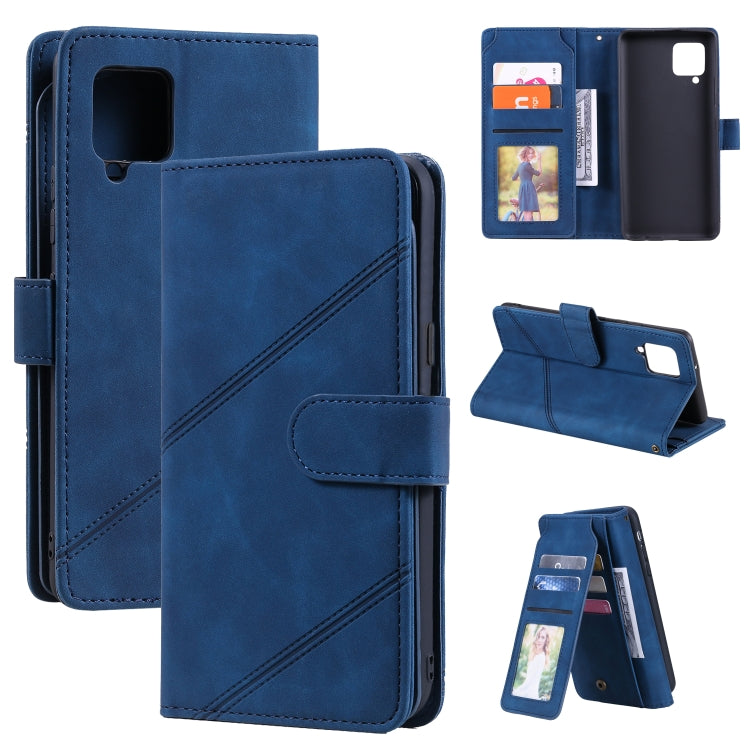 For Samsung Galaxy A42 5G Skin Feel Business Horizontal Flip PU Leather Case with Holder & Multi-Card Slots & Wallet & Lanyard & Photo Frame