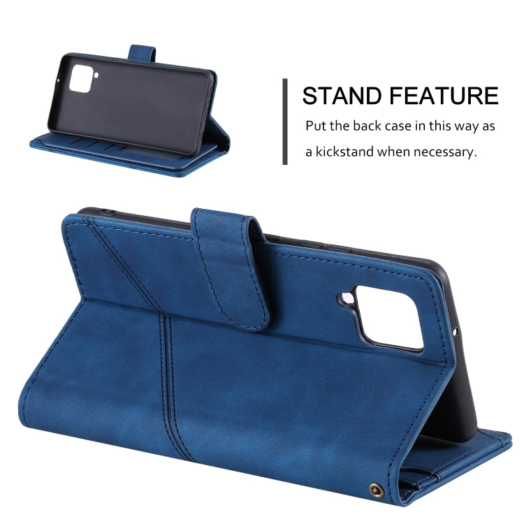 For Samsung Galaxy A42 5G Skin Feel Business Horizontal Flip PU Leather Case with Holder & Multi-Card Slots & Wallet & Lanyard & Photo Frame