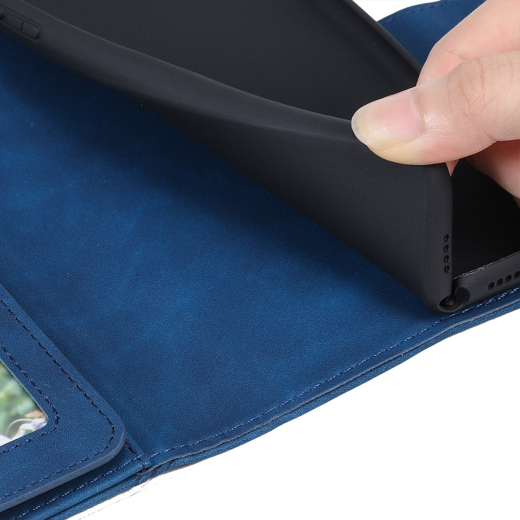 For Samsung Galaxy A42 5G Skin Feel Business Horizontal Flip PU Leather Case with Holder & Multi-Card Slots & Wallet & Lanyard & Photo Frame