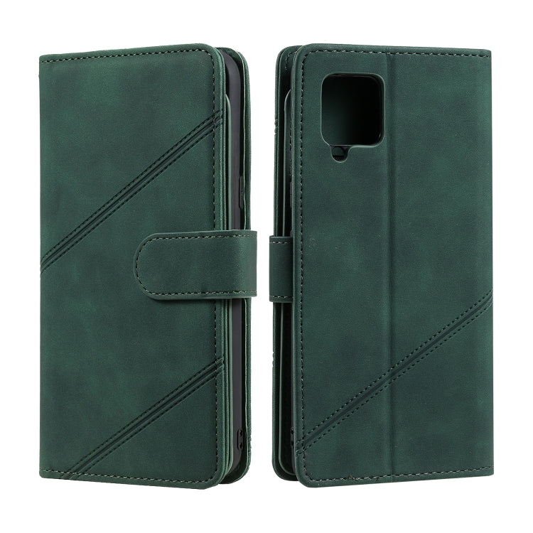 For Samsung Galaxy A42 5G Skin Feel Business Horizontal Flip PU Leather Case with Holder & Multi-Card Slots & Wallet & Lanyard & Photo Frame