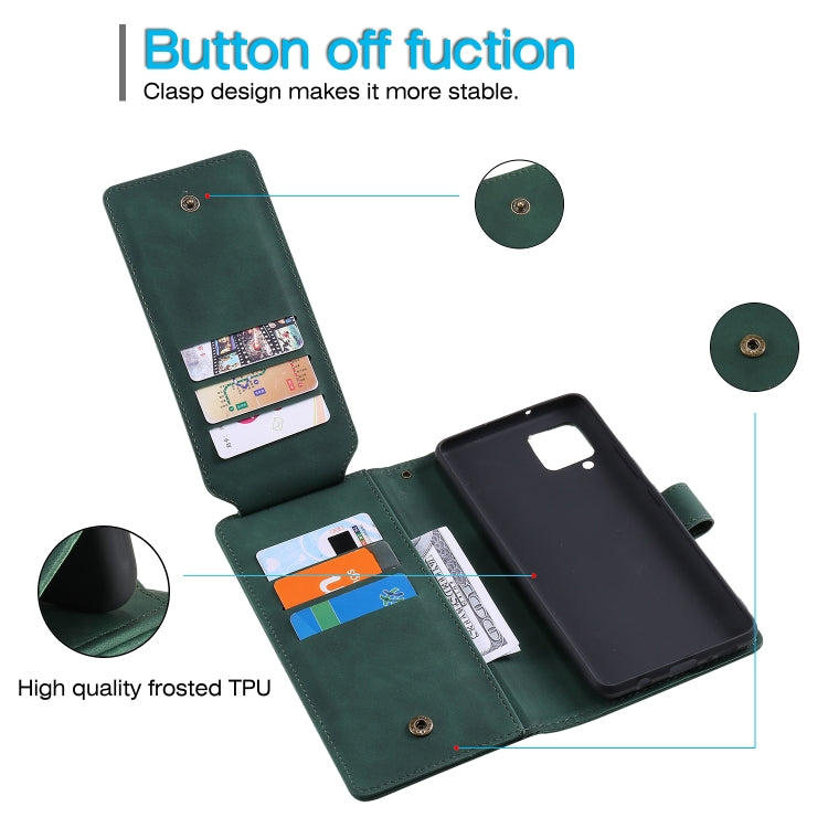 For Samsung Galaxy A42 5G Skin Feel Business Horizontal Flip PU Leather Case with Holder & Multi-Card Slots & Wallet & Lanyard & Photo Frame