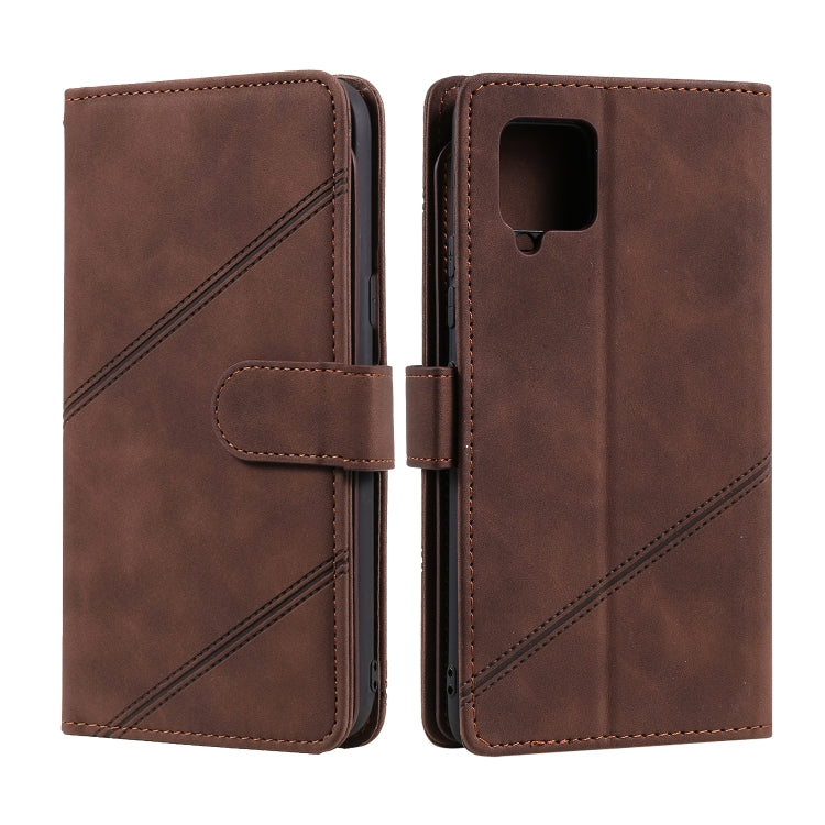 For Samsung Galaxy A42 5G Skin Feel Business Horizontal Flip PU Leather Case with Holder & Multi-Card Slots & Wallet & Lanyard & Photo Frame