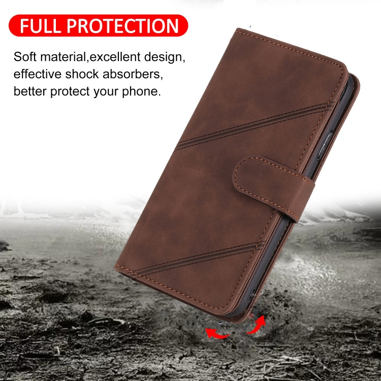 For Samsung Galaxy A42 5G Skin Feel Business Horizontal Flip PU Leather Case with Holder & Multi-Card Slots & Wallet & Lanyard & Photo Frame