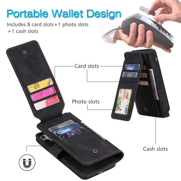 For Xiaomi Redmi Note 9 Skin Feel Business Horizontal Flip PU Leather Case with Holder & Multi-Card Slots & Wallet & Lanyard & Photo Frame