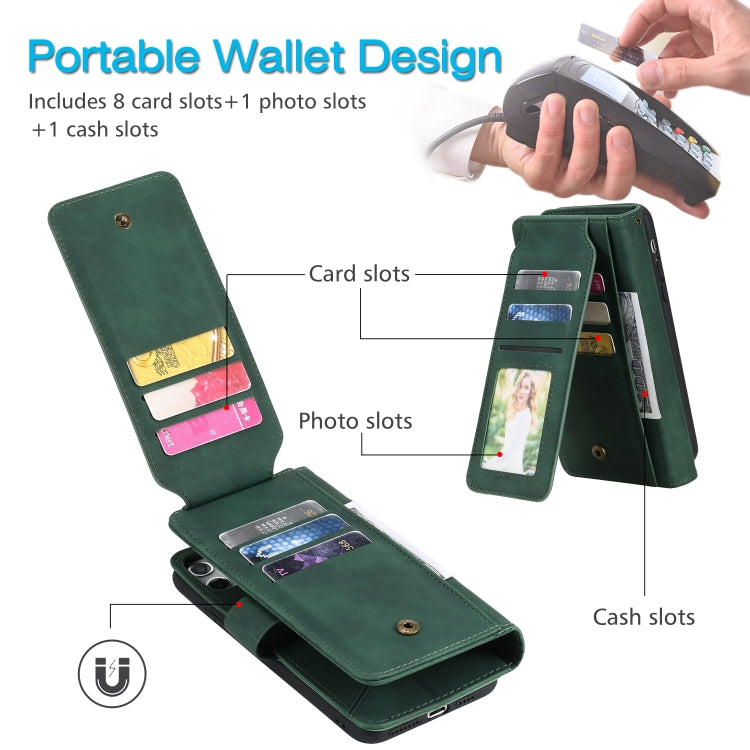 For Xiaomi Redmi Note 9 Skin Feel Business Horizontal Flip PU Leather Case with Holder & Multi-Card Slots & Wallet & Lanyard & Photo Frame