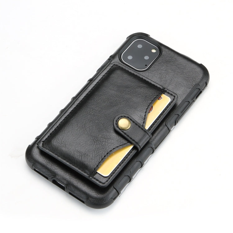 For iPhone 11 Pro Max Retro Style Protective Case with Card Slot & Wallet