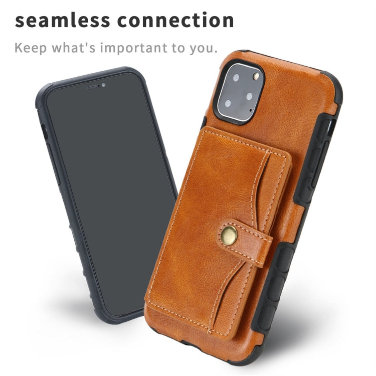 For iPhone 11 Pro Max Retro Style Protective Case with Card Slot & Wallet