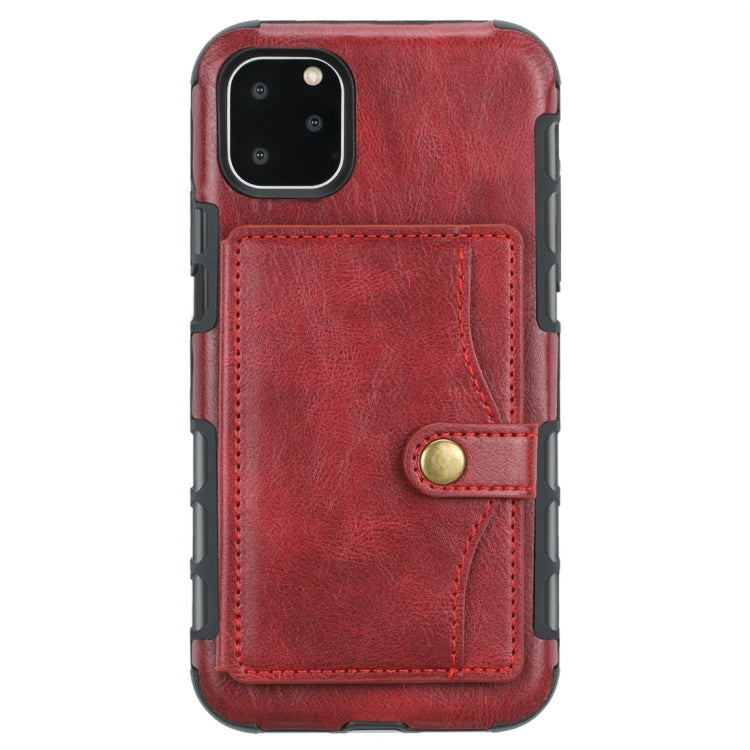 For iPhone 11 Pro Max Retro Style Protective Case with Card Slot & Wallet