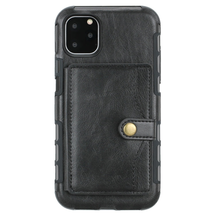 For iPhone 11 Pro Retro Style Protective Case with Card Slot & Wallet