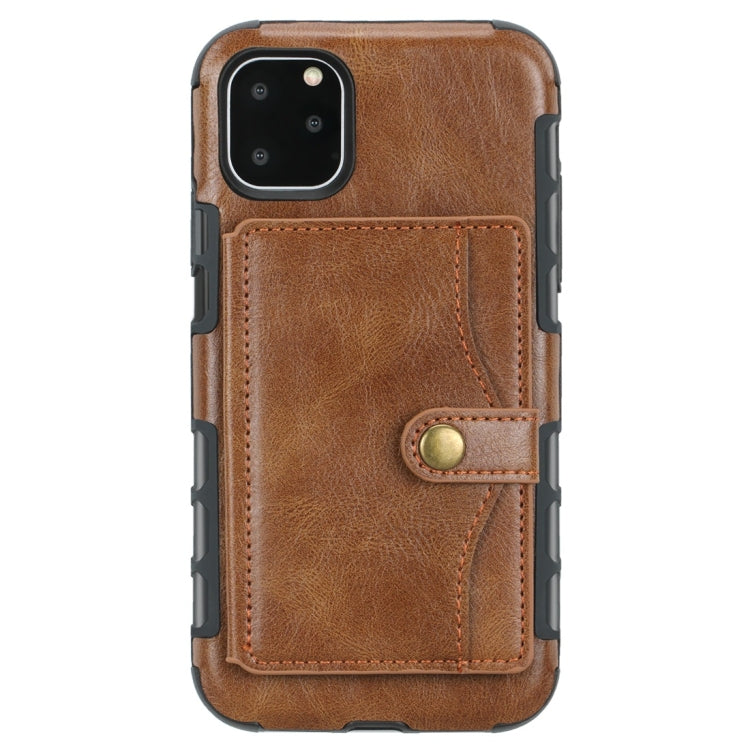 For iPhone 11 Pro Retro Style Protective Case with Card Slot & Wallet
