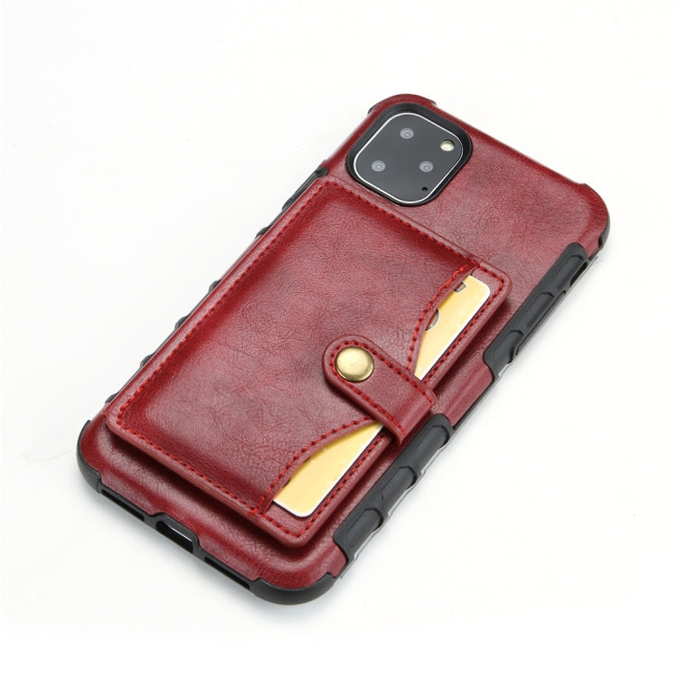 For iPhone 11 Pro Retro Style Protective Case with Card Slot & Wallet