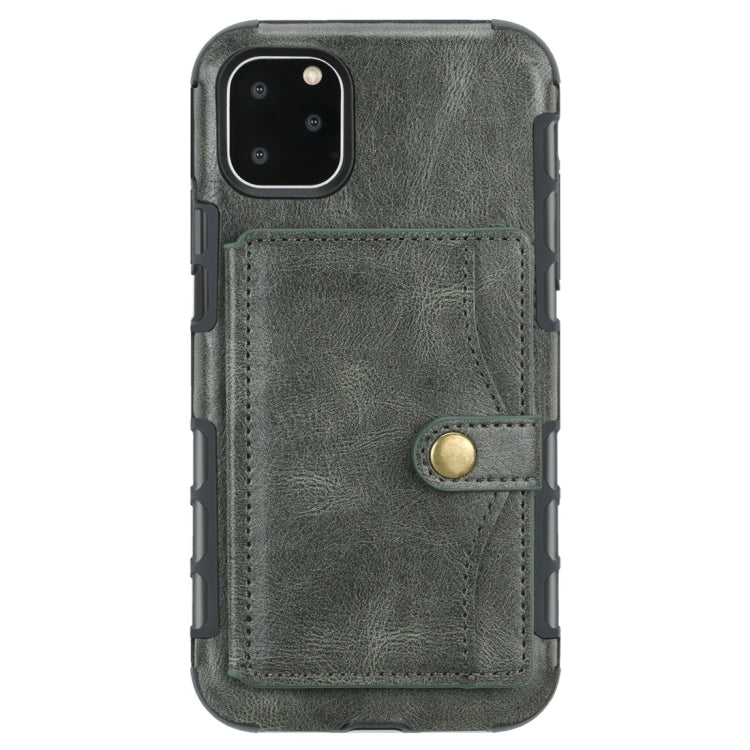 For iPhone 11 Pro Retro Style Protective Case with Card Slot & Wallet
