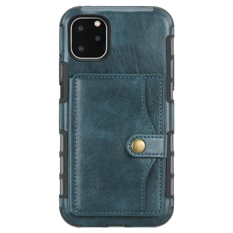 For iPhone 11 Pro Retro Style Protective Case with Card Slot & Wallet