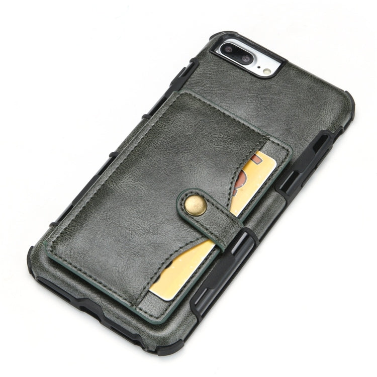 For iPhone 6 / 7 / 8 Retro Style Protective Case with Card Slot & Wallet