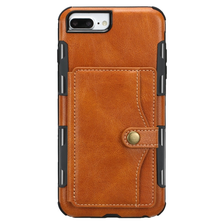For iPhone 6 / 7 / 8 Retro Style Protective Case with Card Slot & Wallet