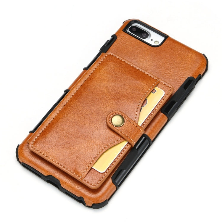 For iPhone 6 / 7 / 8 Retro Style Protective Case with Card Slot & Wallet