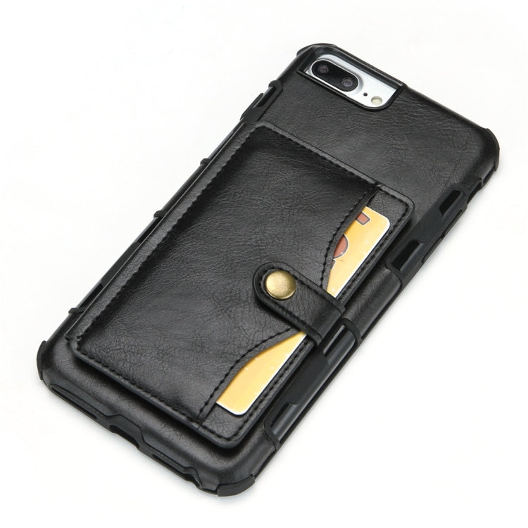 For iPhone 6 Plus / 7 Plus / 8 Plus Retro Style Protective Case with Card Slot & Wallet