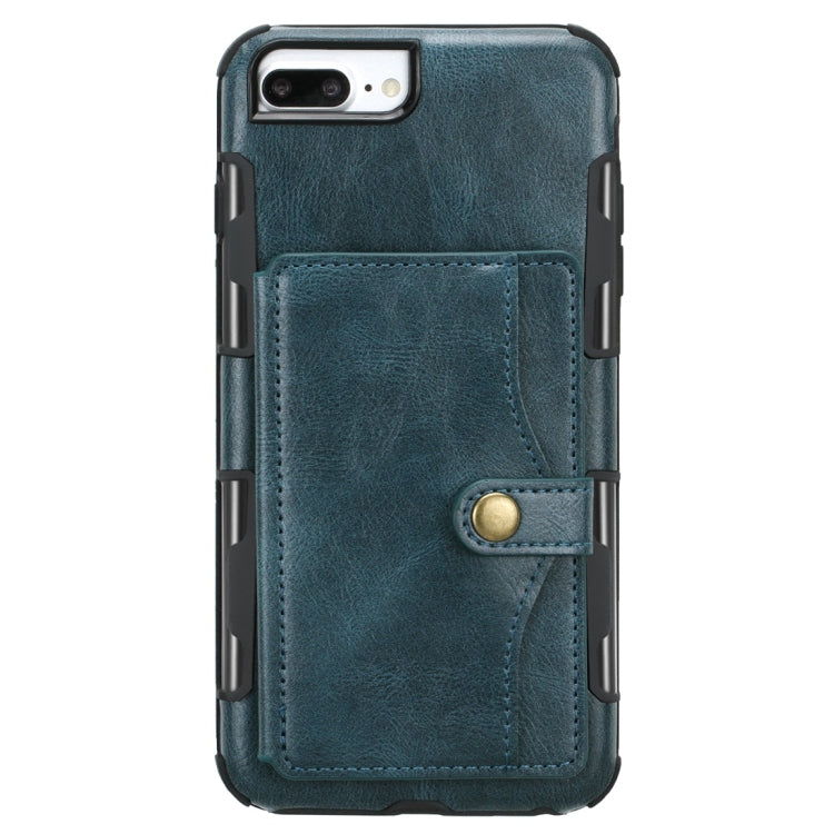 For iPhone 6 Plus / 7 Plus / 8 Plus Retro Style Protective Case with Card Slot & Wallet