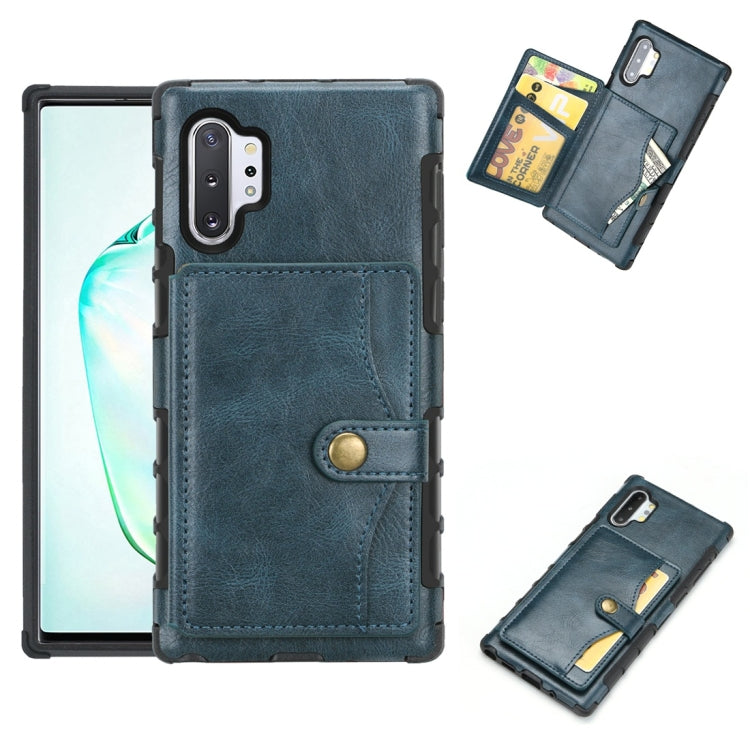 For Galaxy Note 10 Retro Style Protective Case with Card Slot & Wallet