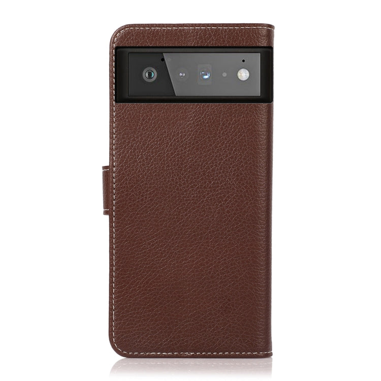 For Google Pixel 6 Litchi Texture PU + TPU Horizontal Flip Leather Case with Holder & Card Slots & Wallet