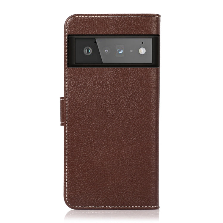 For Google Pixel 6 Pro Litchi Texture PU + TPU Horizontal Flip Leather Case with Holder & Card Slots & Wallet