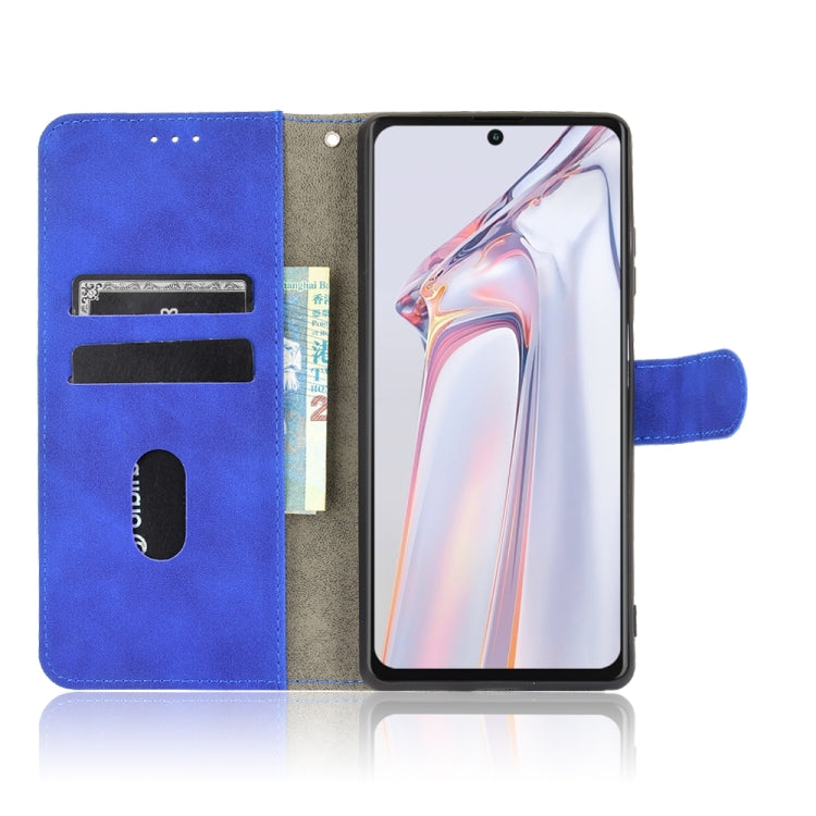 For Blackview A100 Solid Color Skin Feel Magnetic Buckle Horizontal Flip Calf Texture PU Leather Case with Holder & Card Slots & Wallet