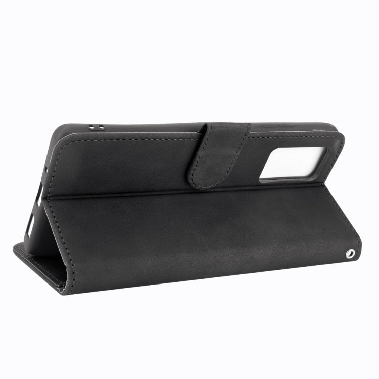 For Blackview A100 Solid Color Skin Feel Magnetic Buckle Horizontal Flip Calf Texture PU Leather Case with Holder & Card Slots & Wallet