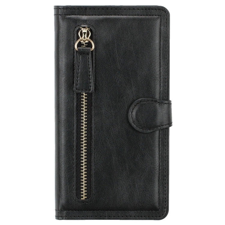 For iPhone 11 Retro Style Magnetic Buckle Zipper Horizontal Flip Leather Case with Card Slot & Wallet